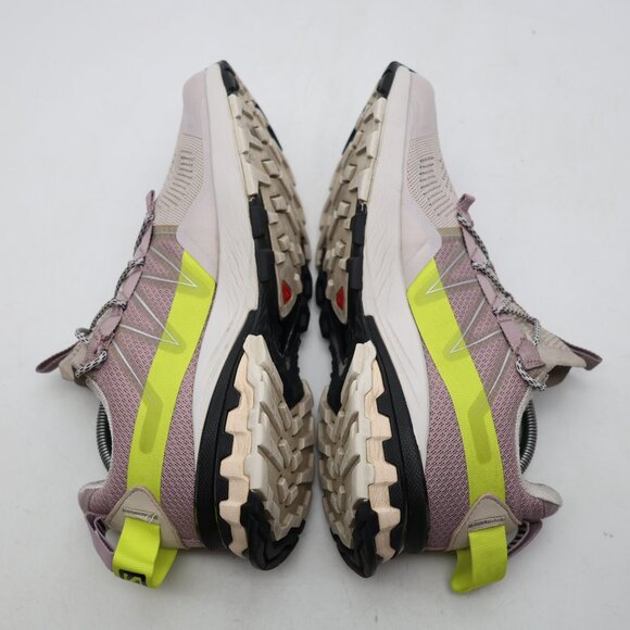 Salomon XA CoverAsh Men's 9 Women's 10 Trail Running Hiking Grey Lime Green - Picture 6 of 10